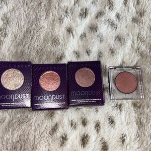 Urban Decay Moondust Eyeshadow Trio and bad seed shadow